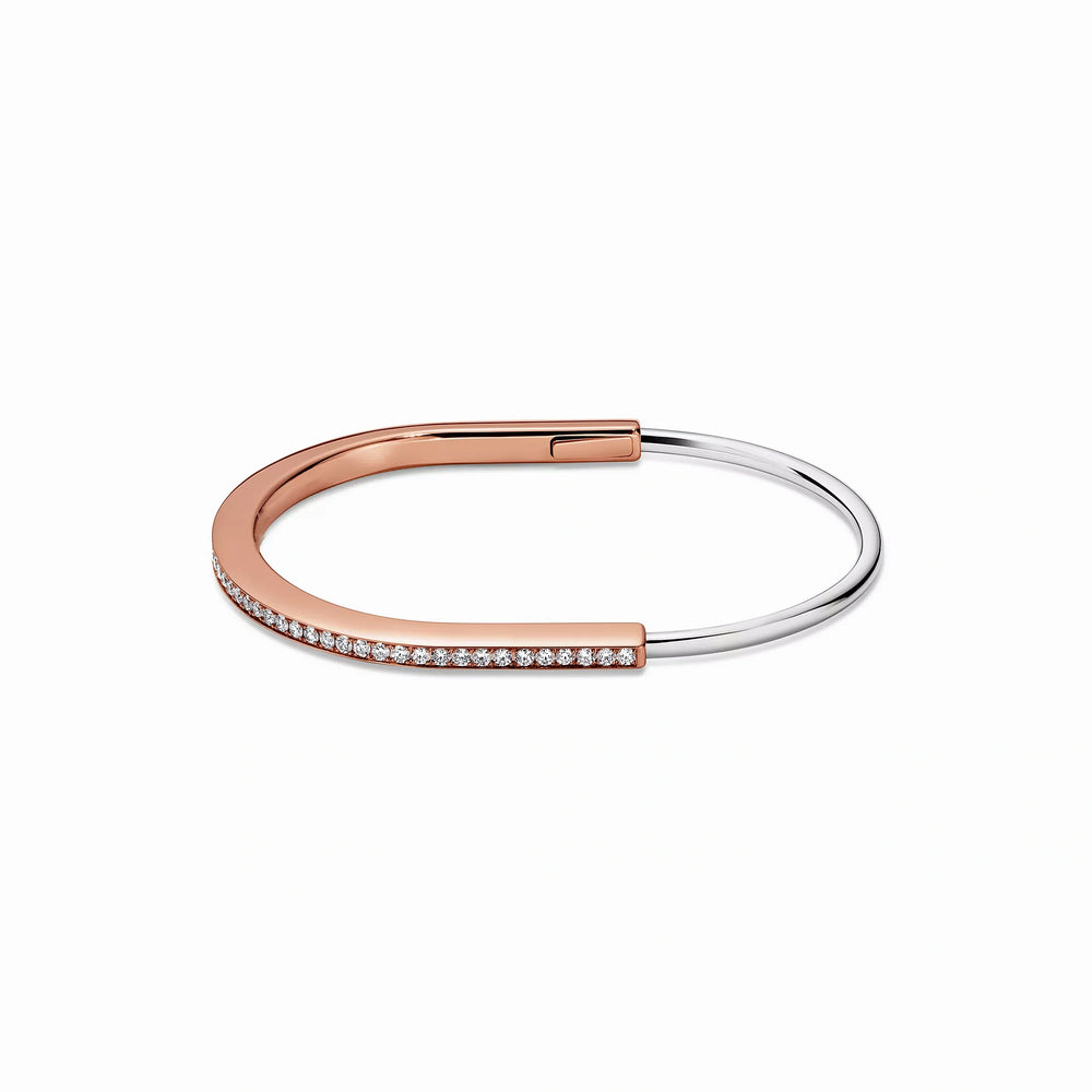 Lock Narrow Bangle Bracelet