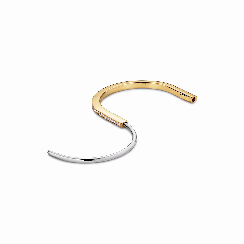 Lock Narrow Bangle Bracelet