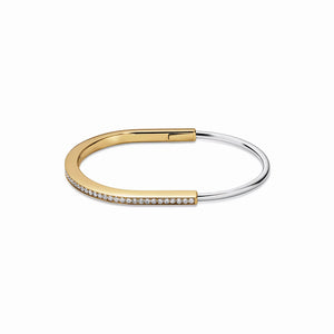 Lock Narrow Bangle Bracelet