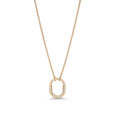 Lock Petite Full-Pavé Pendant Necklace