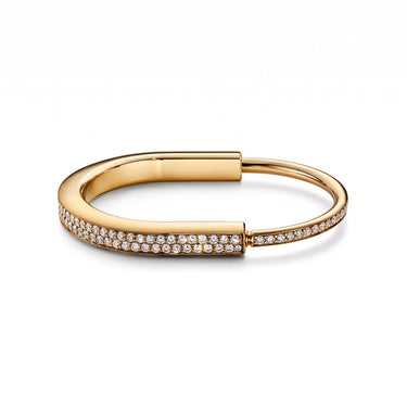 Lock Radiance Pavé Bangle Bracelet