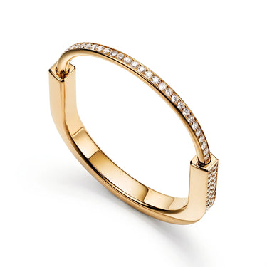 Lock Radiance Pavé Bangle Bracelet