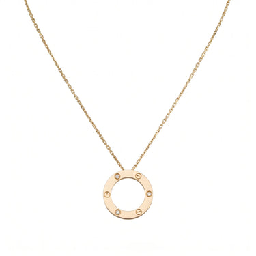 Love Circle Pendant Necklace