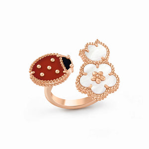 Lucky Animals Ladybug Blossom Ring