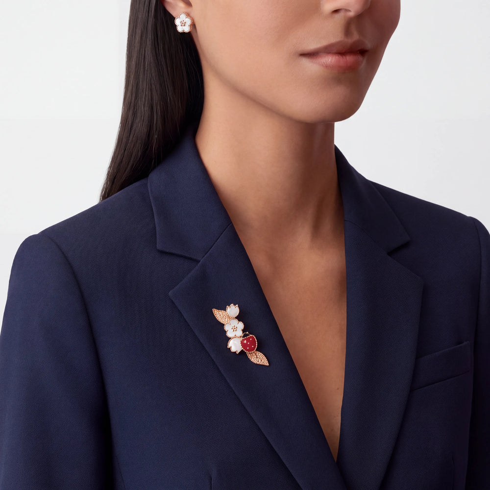 Lucky Spring Coccinelle Blossom Brooch
