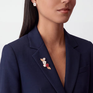 Lucky Spring Coccinelle Blossom Brooch