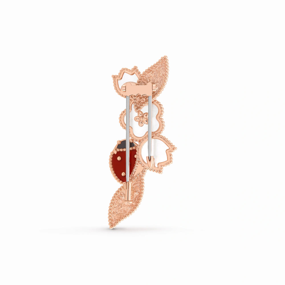 Lucky Spring Coccinelle Blossom Brooch