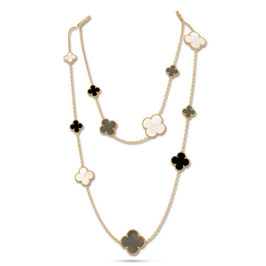 Magic Alhambra 16 Motif Long Necklace