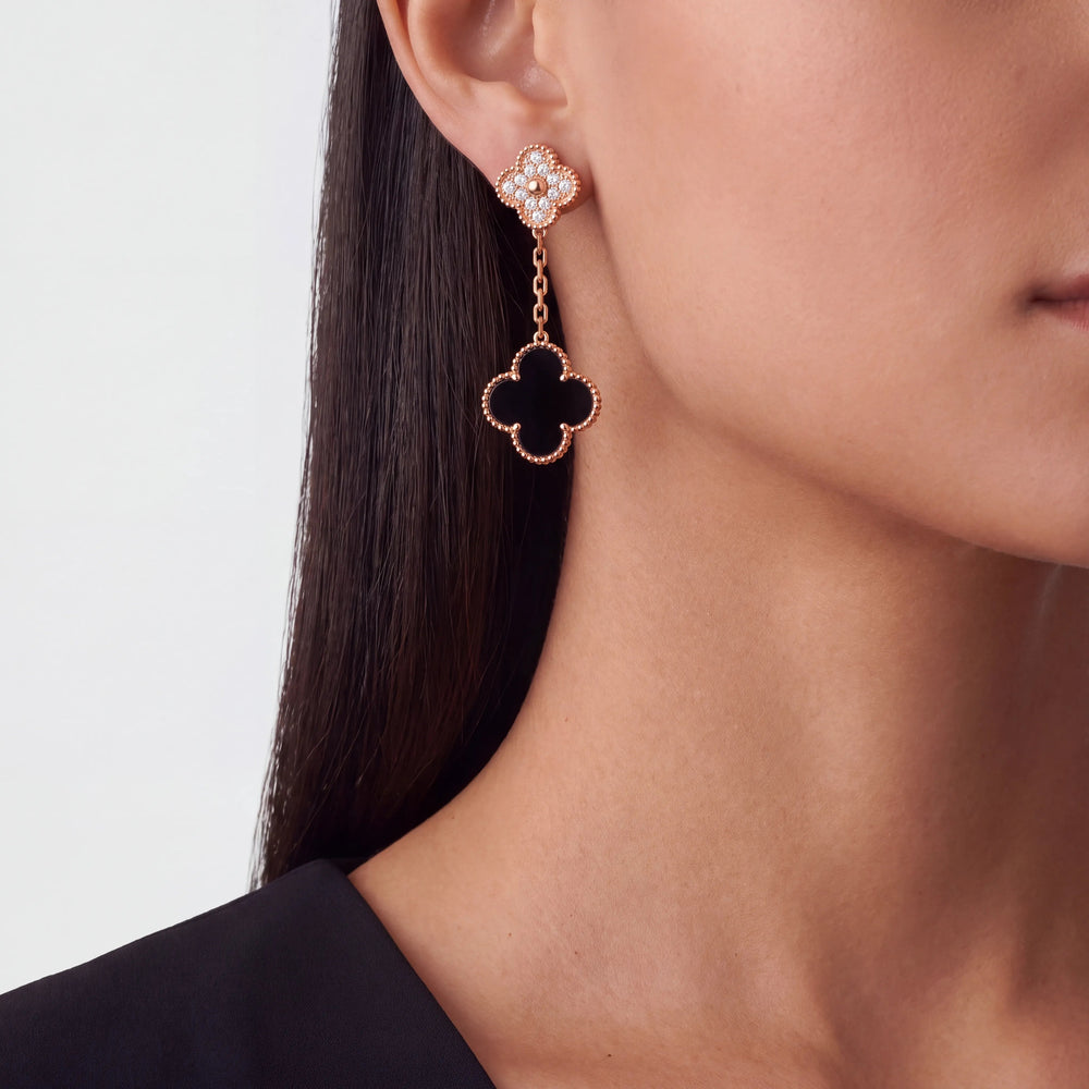 Magic Alhambra 2 Motif Earrings