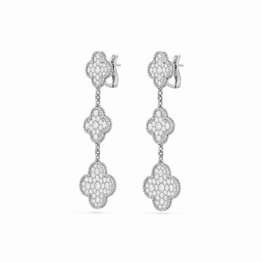 Magic Alhambra 3 Motif Cascade Earrings