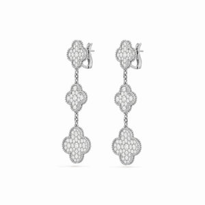 Magic Alhambra 3 Motif Cascade Earrings