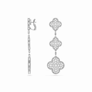 Magic Alhambra 3 Motif Cascade Earrings