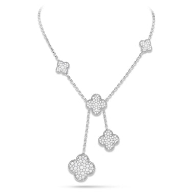Magic Alhambra 6 Motif White Necklace