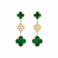 Magic Alhambra Verdure 3 Motif Earrings