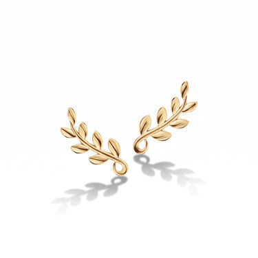 Paloma Picasso Olive Leaf Climber Earrings