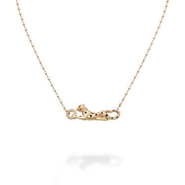 Panthère Spotted Reclining Panther Necklace