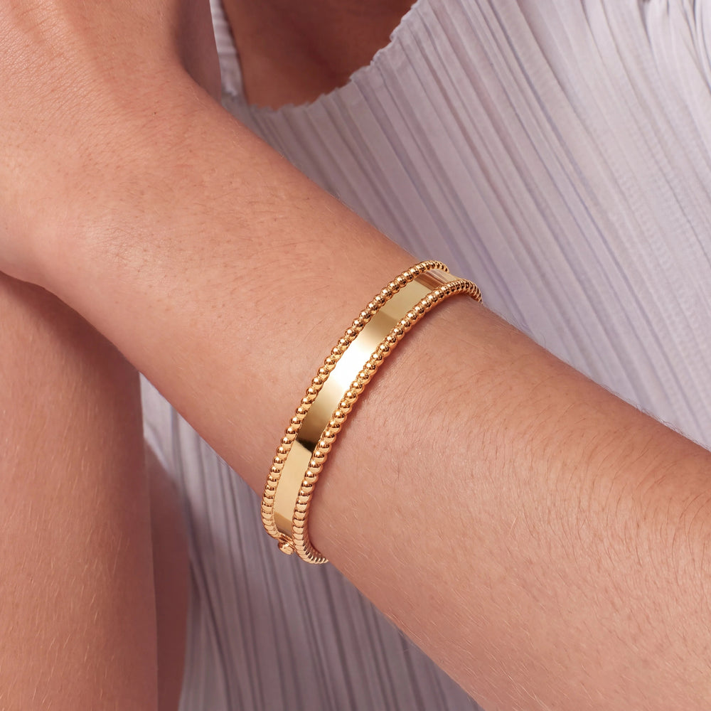 Perlee Beaded Edge Bracelet