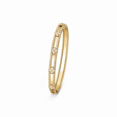 Perlee Clovers Delicate Bangle