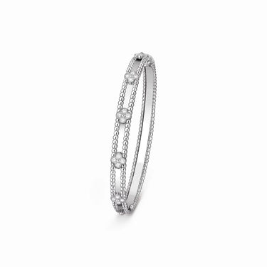 Perlee Clovers Delicate Bangle