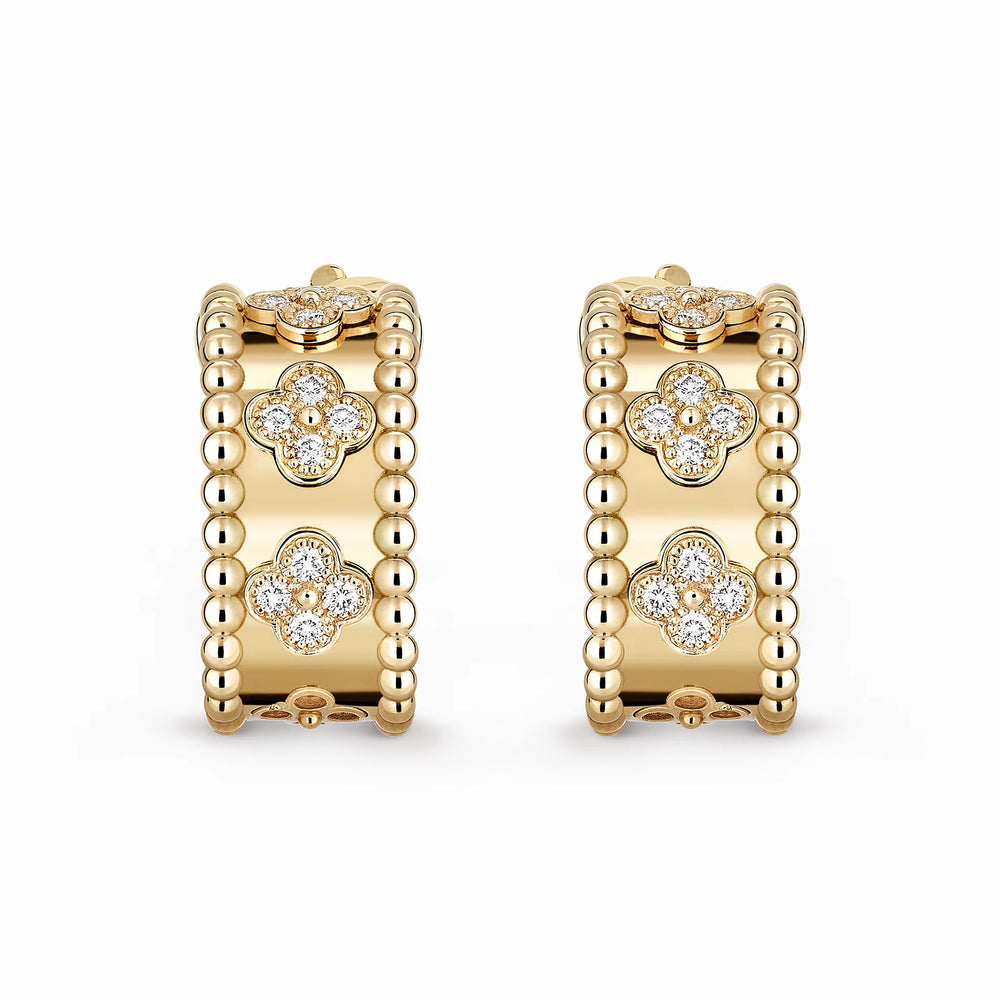 Perlee Clovers Jardin Hoop Earrings