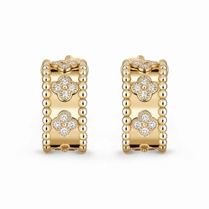 Perlee Clovers Jardin Hoop Earrings