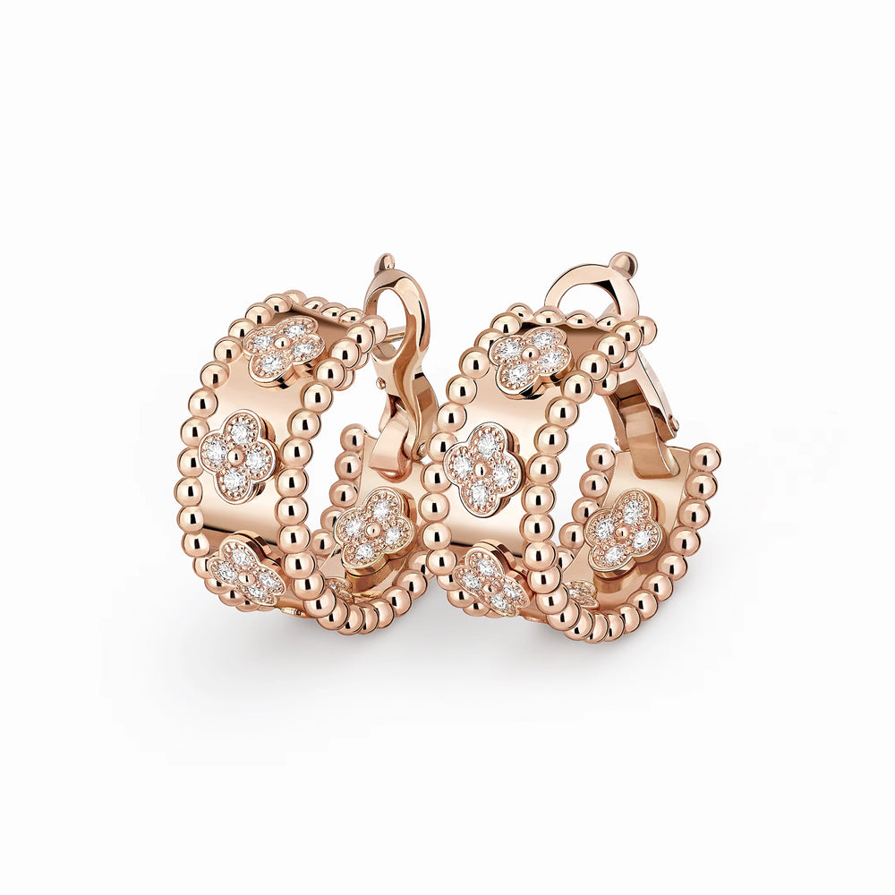 Perlee Clovers Jardin Hoop Earrings