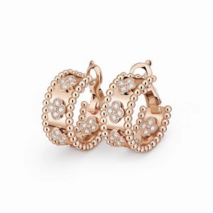 Perlee Clovers Jardin Hoop Earrings