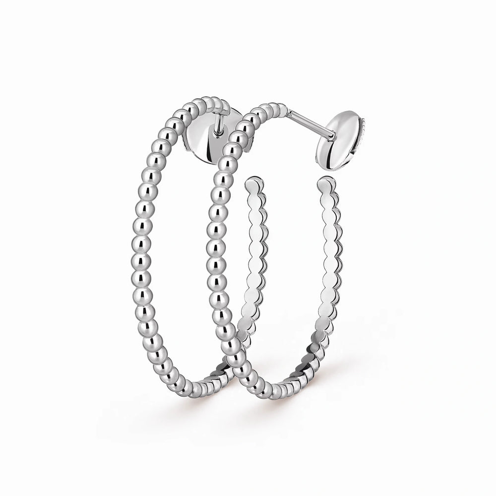 Perlee Pearls Lumiere Hoop Earrings