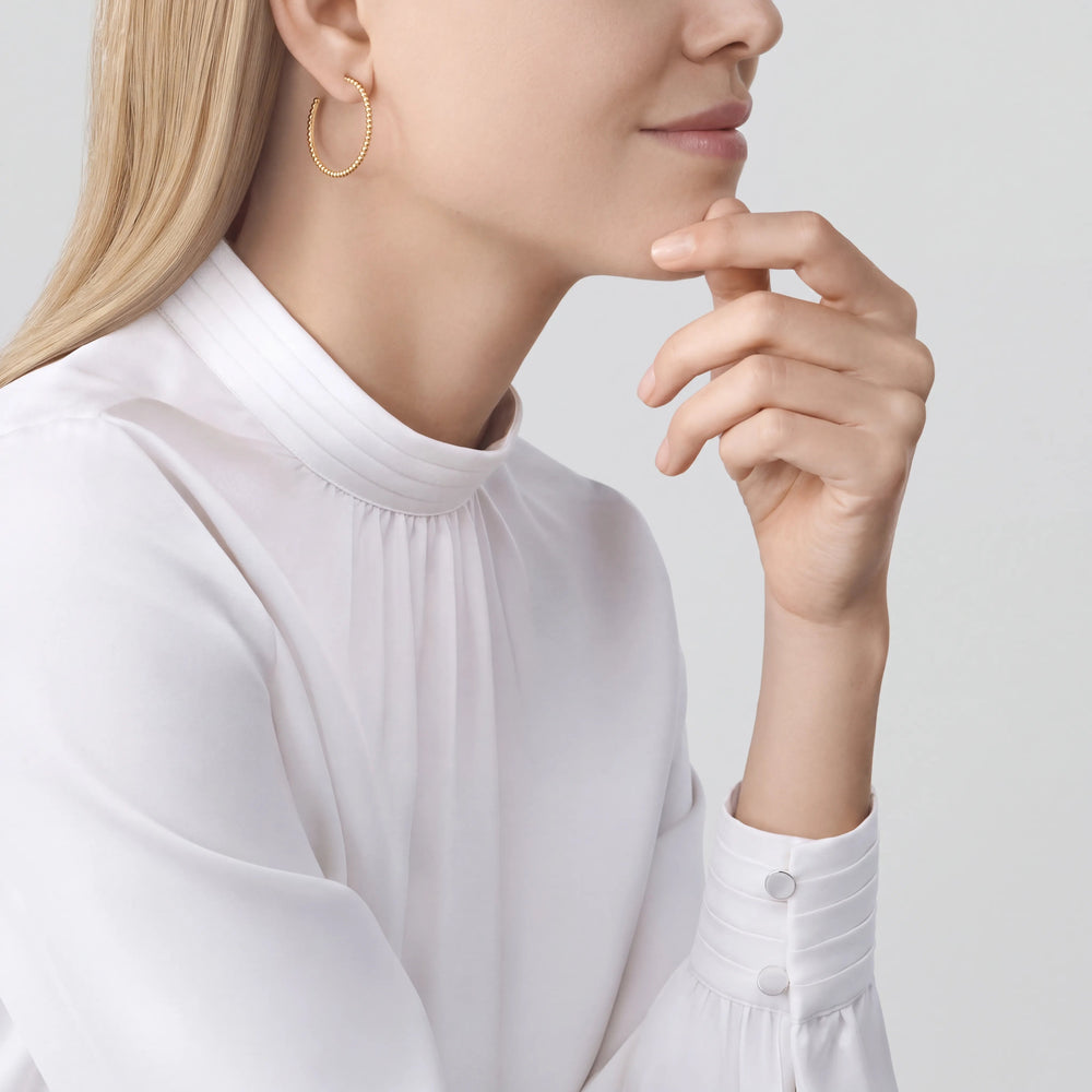 Perlee Pearls Lumiere Hoop Earrings