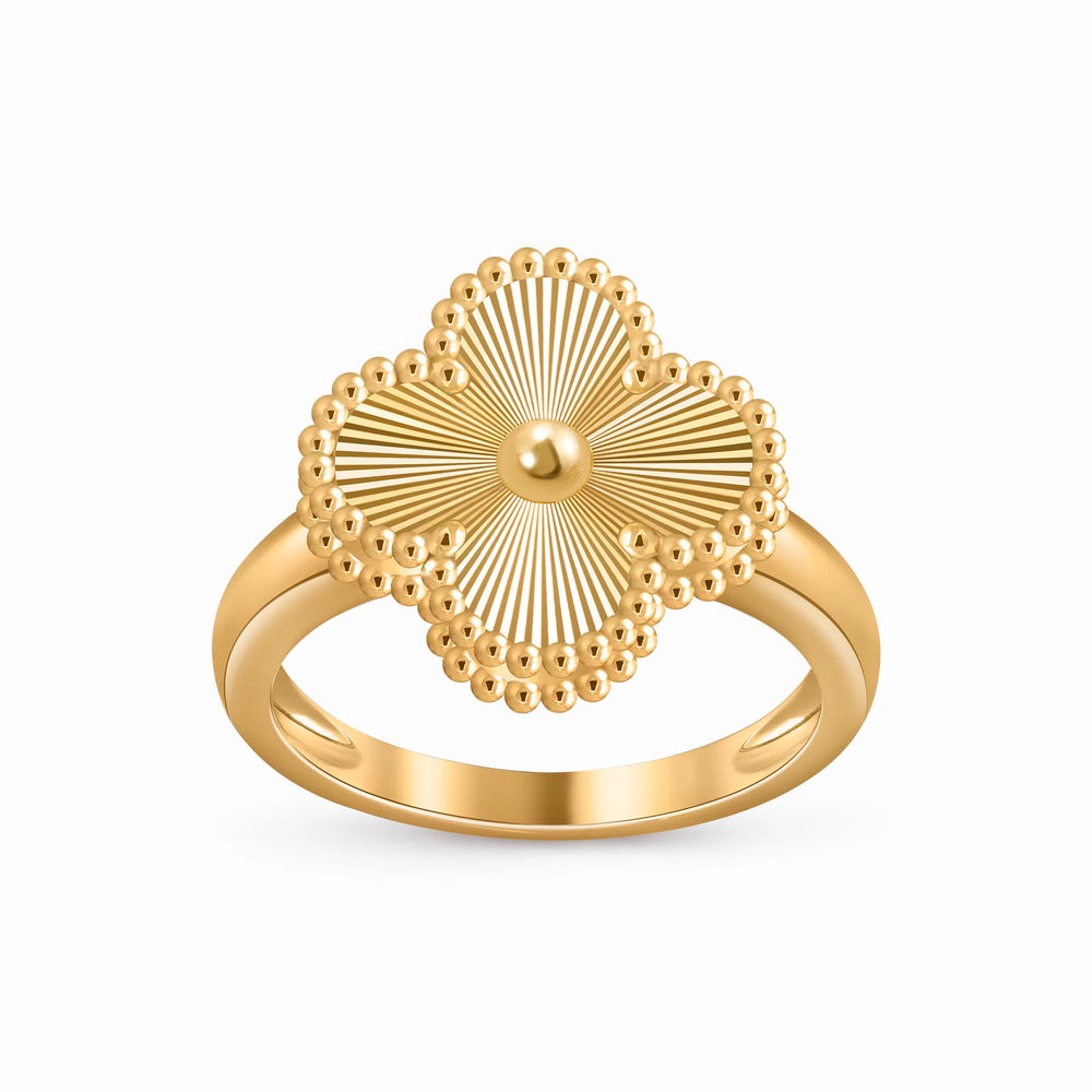 Perlee Soleil Fleuri Motif Ring