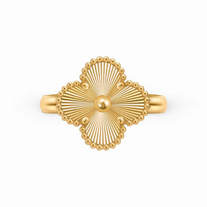 Perlee Soleil Fleuri Motif Ring