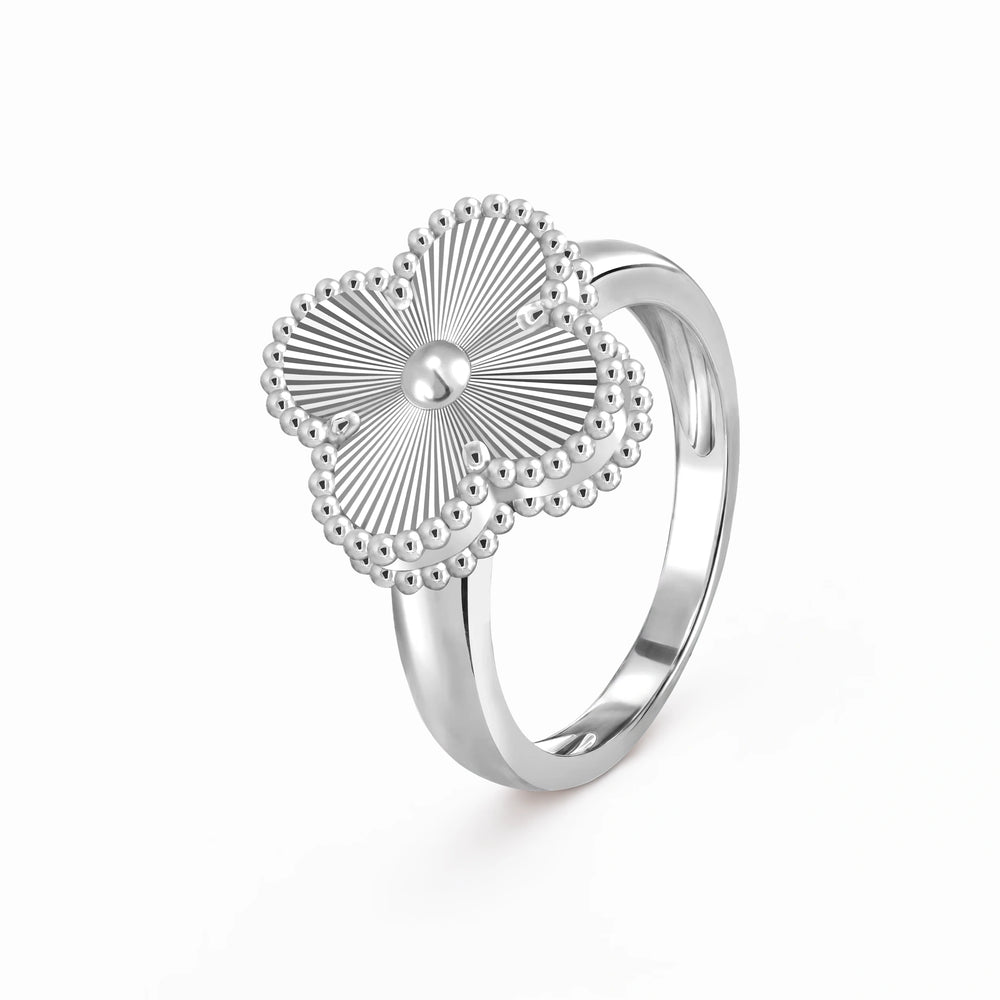 Perlee Soleil Fleuri Motif Ring