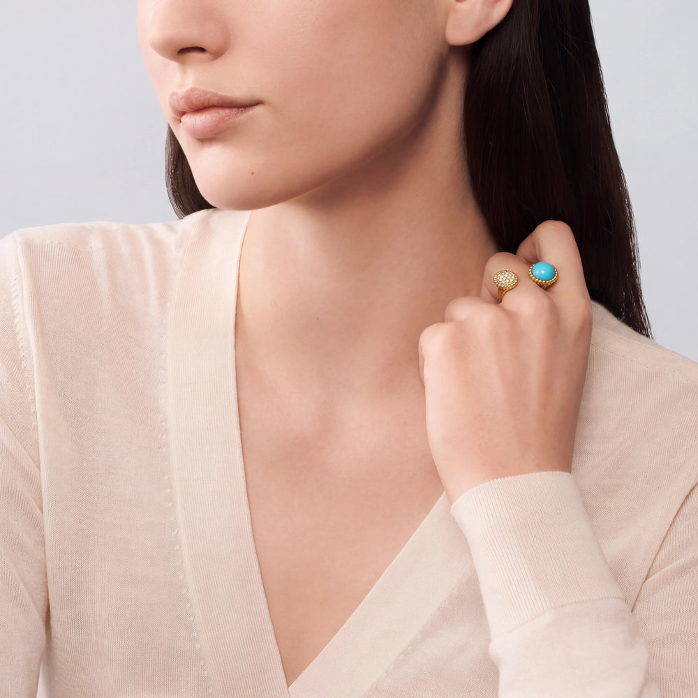 Perlee Turquoise Celestial Duo Ring