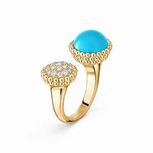 Perlee Turquoise Celestial Duo Ring