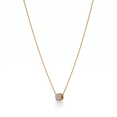 Rope Rolo Pavé Pendant Necklaces