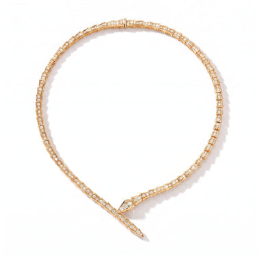 Serpenti Pave Wrap Necklace