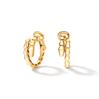 Serpenti Sculpted Hoop Earrings