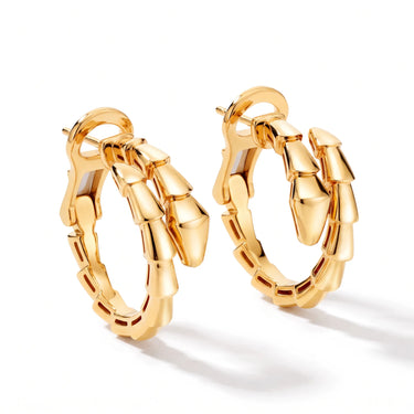 Serpenti Sculpted Hoop Earrings