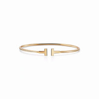 T Narrow Wire Bracelet