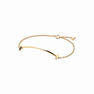 T Smile Arc Chain Bracelet