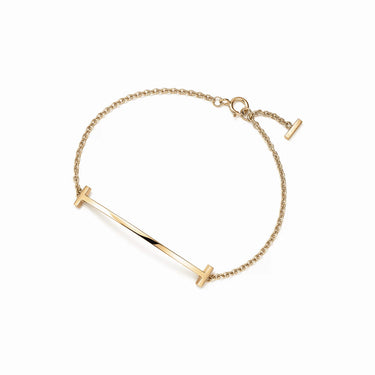 T Smile Arc Chain Bracelet
