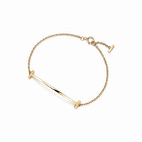 T Smile Arc Chain Bracelet