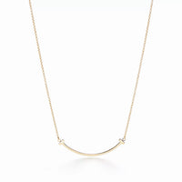 T Smile Arc Pendant Necklace