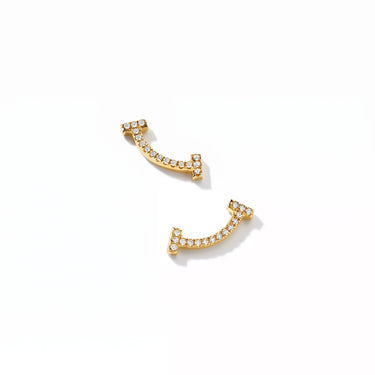 T Smile Mini Pavé Earrings