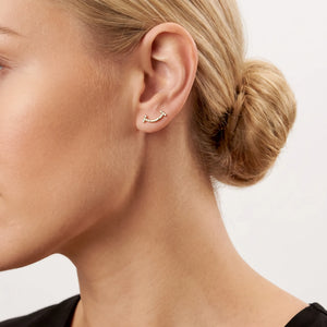 T Smile Mini Paved Earrings