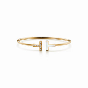 T Wire Duo Bangle Bracelet