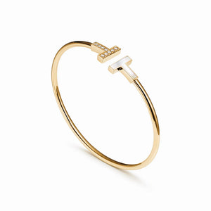 T Wire Duo Bangle Bracelet