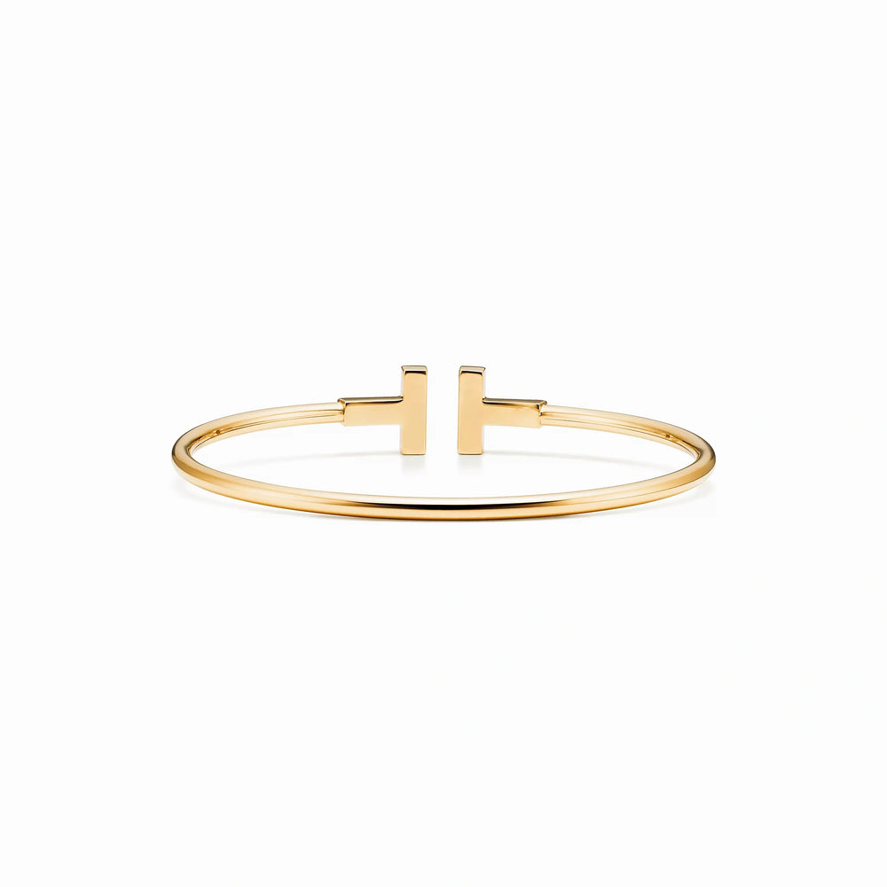 T Wire Duo Bangle Bracelet