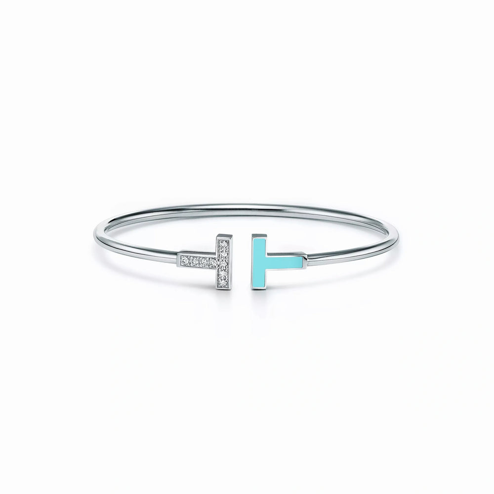 T Wire Duo Bangle Bracelet