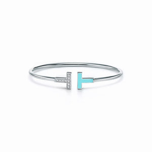 T Wire Duo Bangle Bracelet